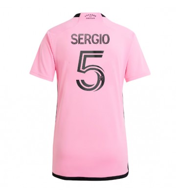 Inter Miami Sergio Busquets #5 Primera Equipación Mujer 2024-25 Manga Corta